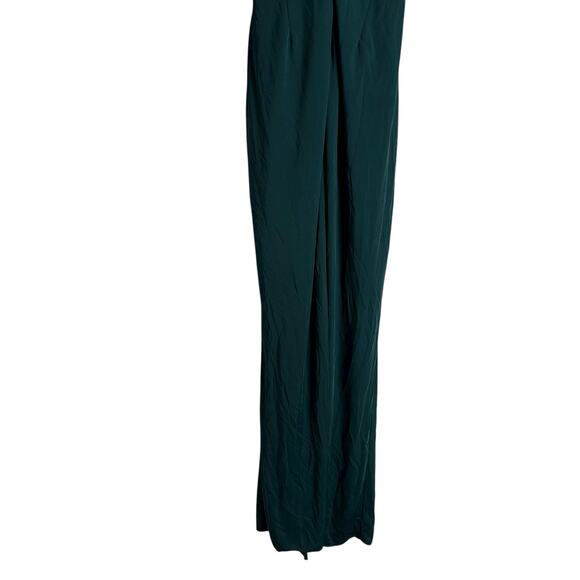 Zac Posen Emerald Green Off Shoulder Cocktail Maxi Formal Gown 10 - Picture 14 of 16